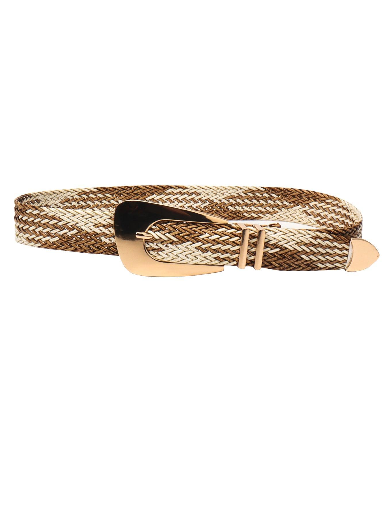 Irregular Buckle Braid Belt - 808Lush