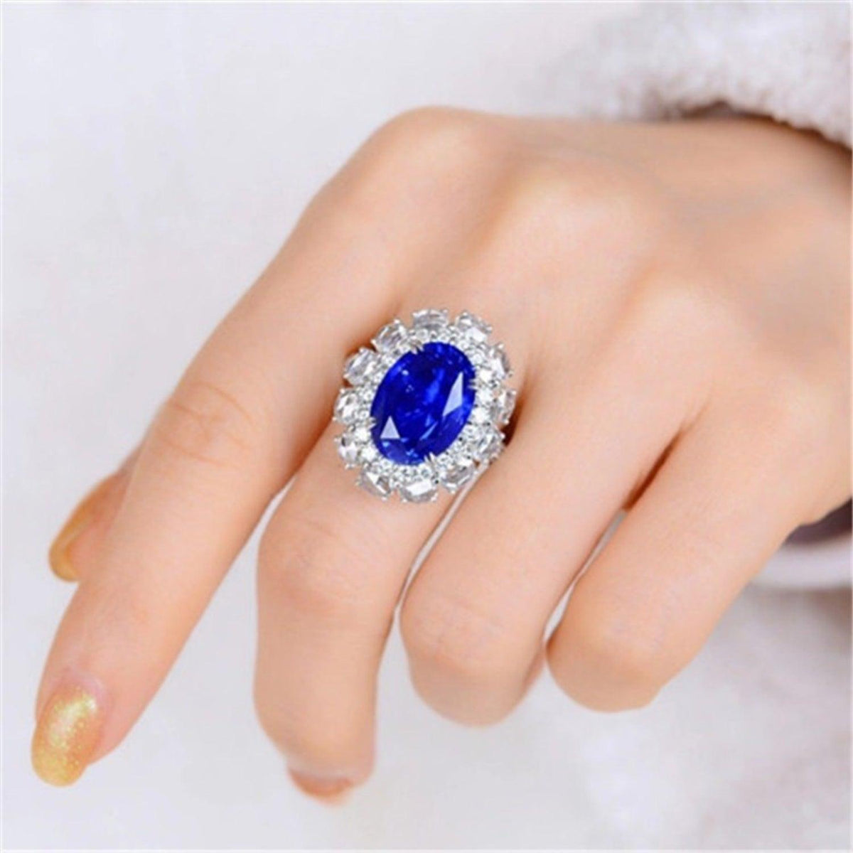 Platinum-Plated Zircon Ring - 808Lush