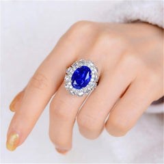 Platinum-Plated Zircon Ring - 808Lush