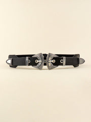 Double Buckle PU Leather Belt - 808Lush