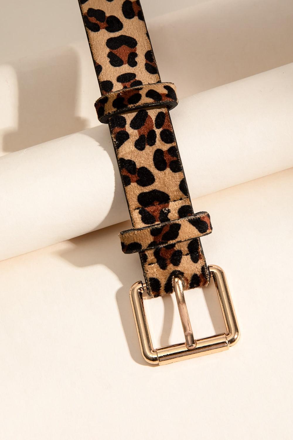 Leopard PU Leather Belt - 808Lush