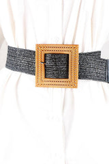 Square Buckle Elastic Braid Belt - 808Lush