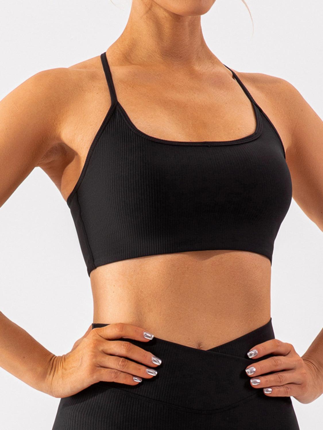 Spaghetti Strap Active Bra - 808Lush