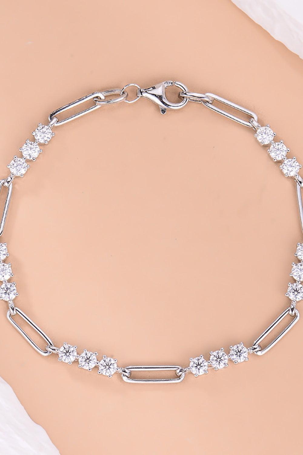 1.8 Carat Moissanite 925 Sterling Silver Bracelet - 808Lush