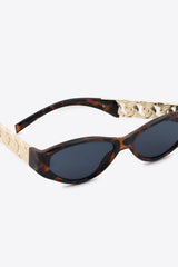 Chain Detail Temple Cat Eye Sunglasses - 808Lush