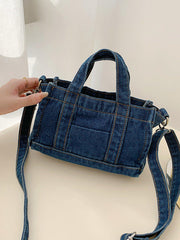 Adored Denim Shoulder Bag - 808Lush