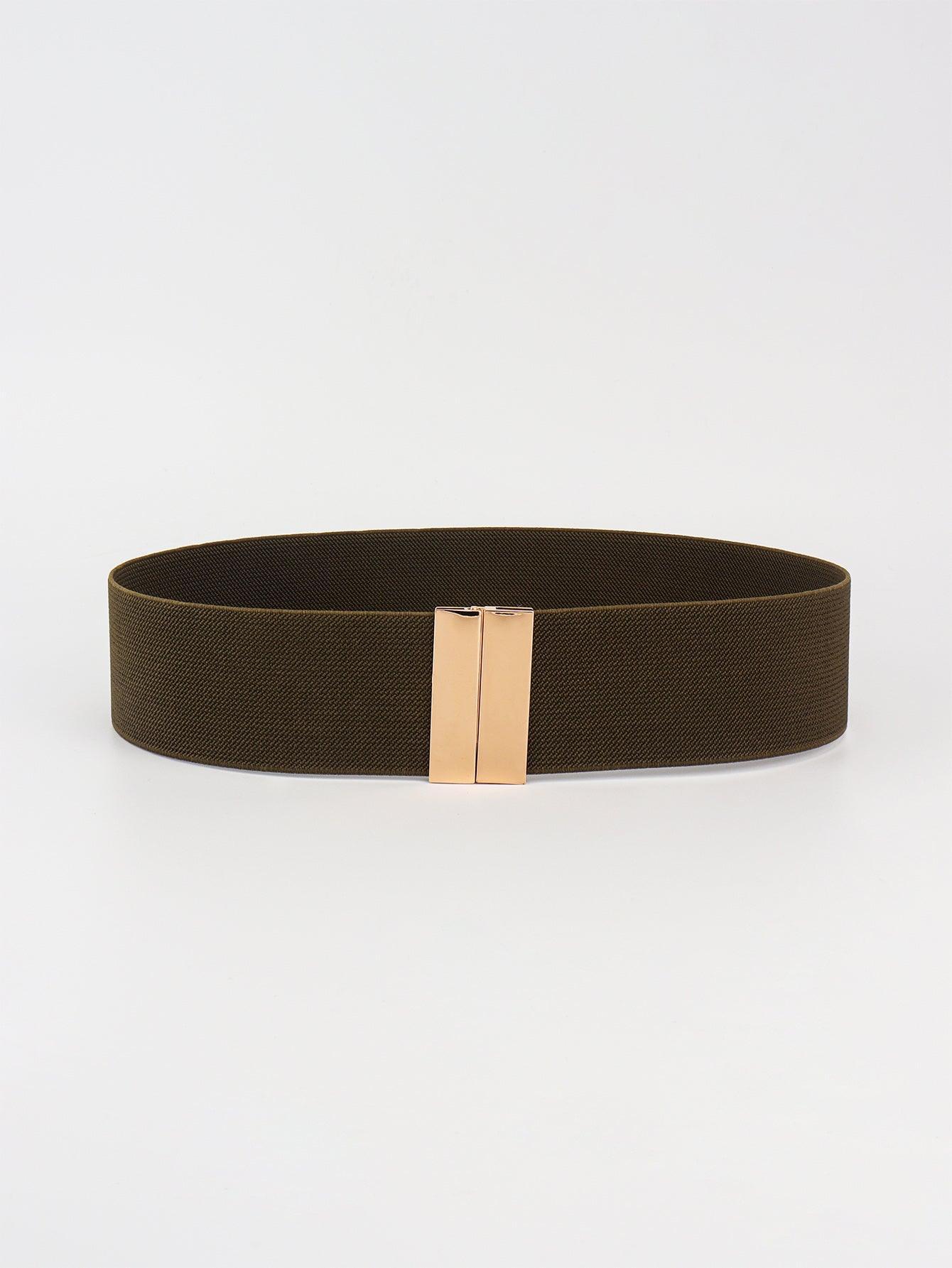 Alloy Buckle Elastic Belt - 808Lush