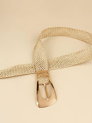 Irregular Buckle Braid Belt - 808Lush