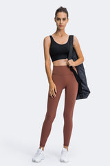 High Rise Ankle Length Yoga Leggings - 808Lush