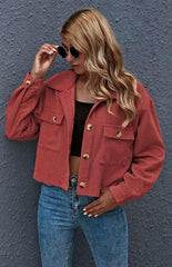 Autumn And Winter Fashion Corduroy Shirt Coat - 808Lush