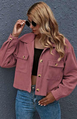 Autumn And Winter Fashion Corduroy Shirt Coat - 808Lush