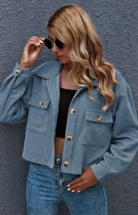 Autumn And Winter Fashion Corduroy Shirt Coat - 808Lush