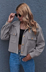 Autumn And Winter Fashion Corduroy Shirt Coat - 808Lush