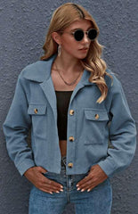 Autumn And Winter Fashion Corduroy Shirt Coat - 808Lush