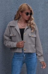 Autumn And Winter Fashion Corduroy Shirt Coat - 808Lush