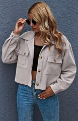 Autumn And Winter Fashion Corduroy Shirt Coat - 808Lush