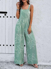 Feminine Elegant Abstract Print Jumpsuit Overalls - 808Lush