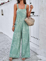 Feminine Elegant Abstract Print Jumpsuit Overalls - 808Lush