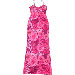 Summer Slim Fit Backless Floral Printed Dress