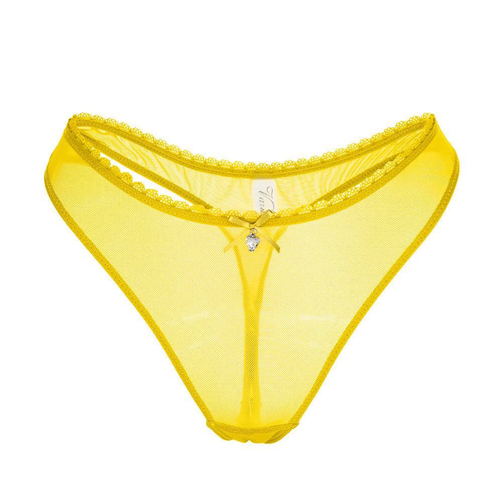 Silk Ultra Thin Panty Transparent Mesh T Back - 808Lush