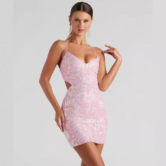 Sexy Sequin Party Mini Dress