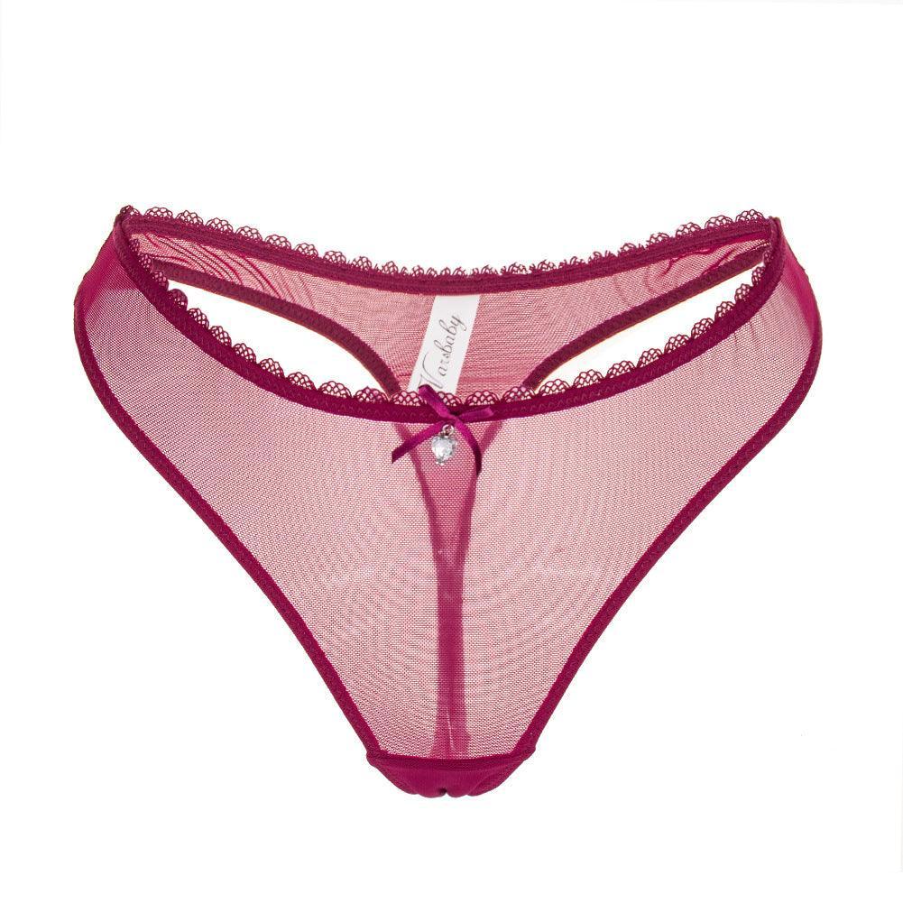 Silk Ultra Thin Panty Transparent Mesh T Back - 808Lush