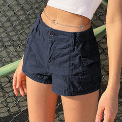 Low Waist Workwear Casual Shorts - 808Lush