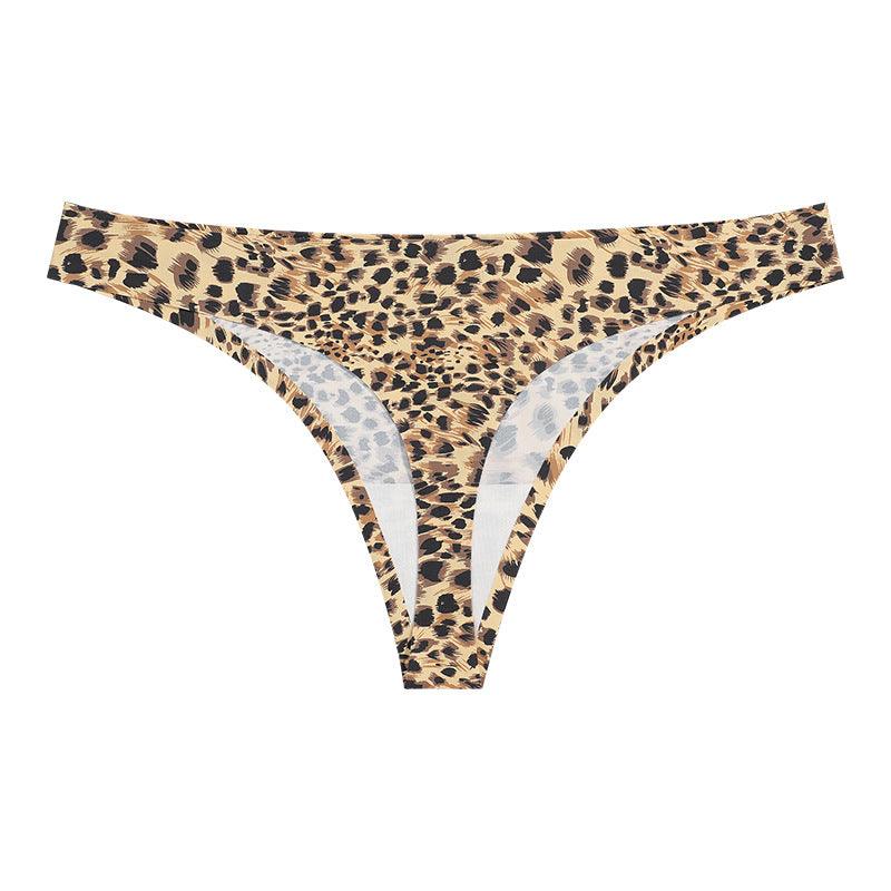 Leopard Print Seamless T Back Ladies Low Waist Sexy Panty - 808Lush