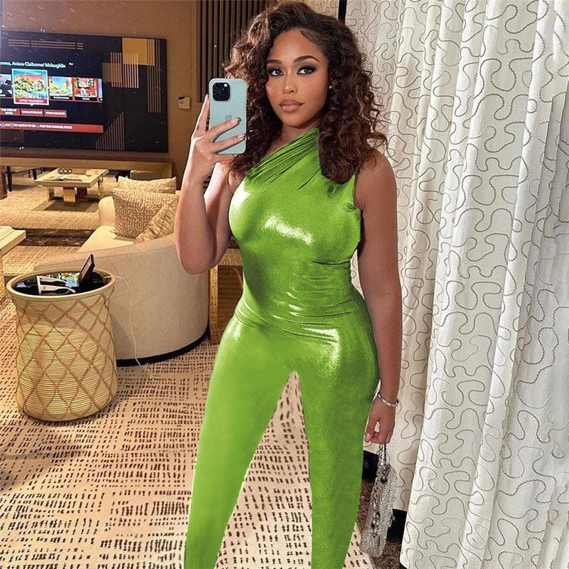 Metallic Club Wear Jumpsuit - 808Lush