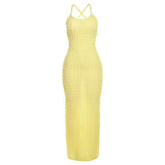 Sexy Backless Popcorn Bodycon Dress - 808Lush