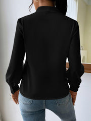 Women Long Sleeve V neck Loose Shirt