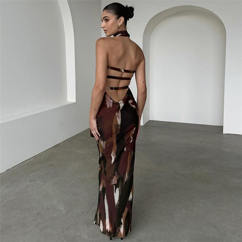 Sexy Bandeau off Neck Slim Fit Backless Maxi Dress - 808Lush