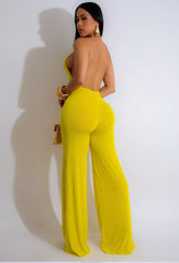 Sexy Casual Backless Jumpsuit