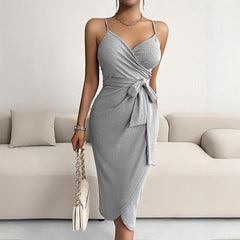 Sexy Summer V neck Midi Dress