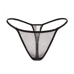 Sexy Mesh Sheer See Through T Shaped Panties - 808Lush