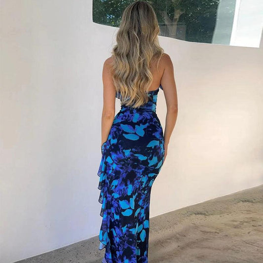 Sexy Hollow Out Cutout out Backless Floral Dress - 808Lush
