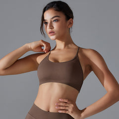 Yoga Bra Quick Drying Tight Sling Cross Back Sports Bra