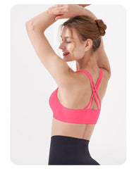 Workout Vest Sports Double Shoulder Strap Yoga Bra