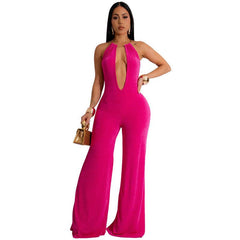 Sexy Casual Backless Jumpsuit