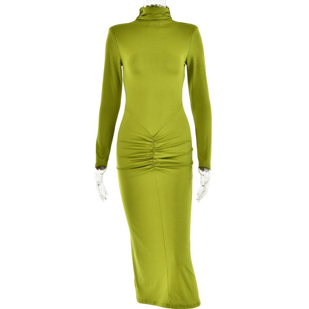 Long Sleeves Sexy Elegant Bodycon Midi Dress - 808Lush