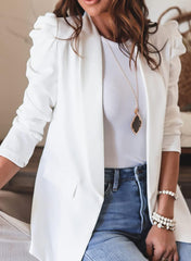 Women Long Sleeve Collared Blazer - 808Lush