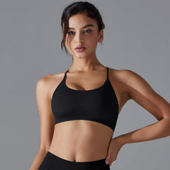 Yoga Bra Quick Drying Tight Sling Cross Back Sports Bra