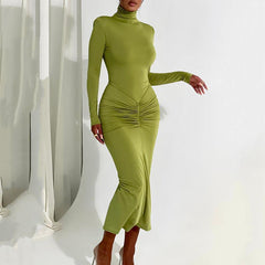 Long Sleeves Sexy Elegant Bodycon Midi Dress - 808Lush