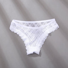 Women Brazilian Panties Mesh Lace Stitching Sexy Panty T-Back - 808Lush