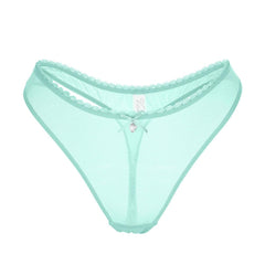 Silk Ultra Thin Panty Transparent Mesh T Back - 808Lush