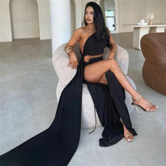 Sexy Cutout Evening Maxi Dress - 808Lush