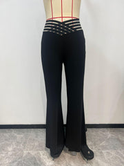 Women Pants Fall High Waist Casual Straight Leg Pants