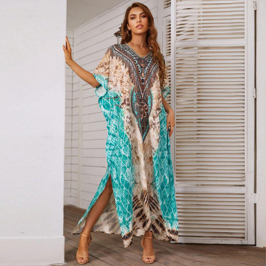 Printed Oversized Beach Cover up