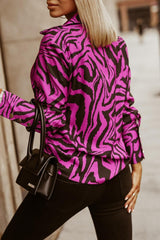 Formal Shirt Long Sleeved Digital Printed for Women - 808Lush