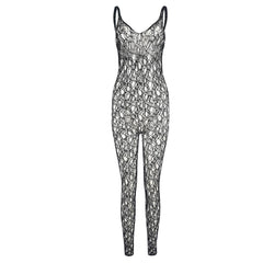 See Through Cutout Backless bodystocking - 808Lush